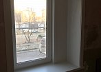 Замена деревянного окна на окно ПВХ с установкой подоконника, откосов системы Monblanc в кирпичном доме, срочный заказ изготовление и монтаж за 2 дня. mobile
